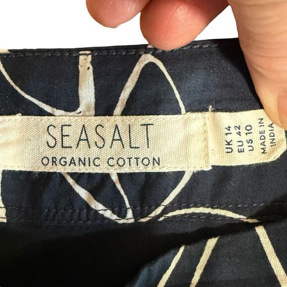 Seasalt Navy Paint Pot Skirt Linear Meditations Inkwell 10 Coastal Preppy Prep - Picture 5 of 10